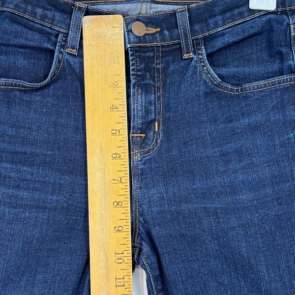 J Brand Womens Sz 26 Maria Skinny Jeans Starless Dark Blue Mid Rise Five Pocket - Picture 3 of 8